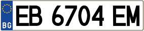 Trailer License Plate